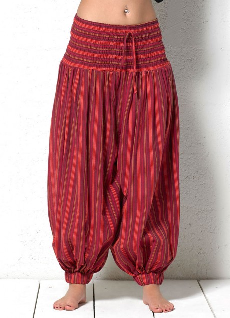 Pantaloni etnic-chic in dungi